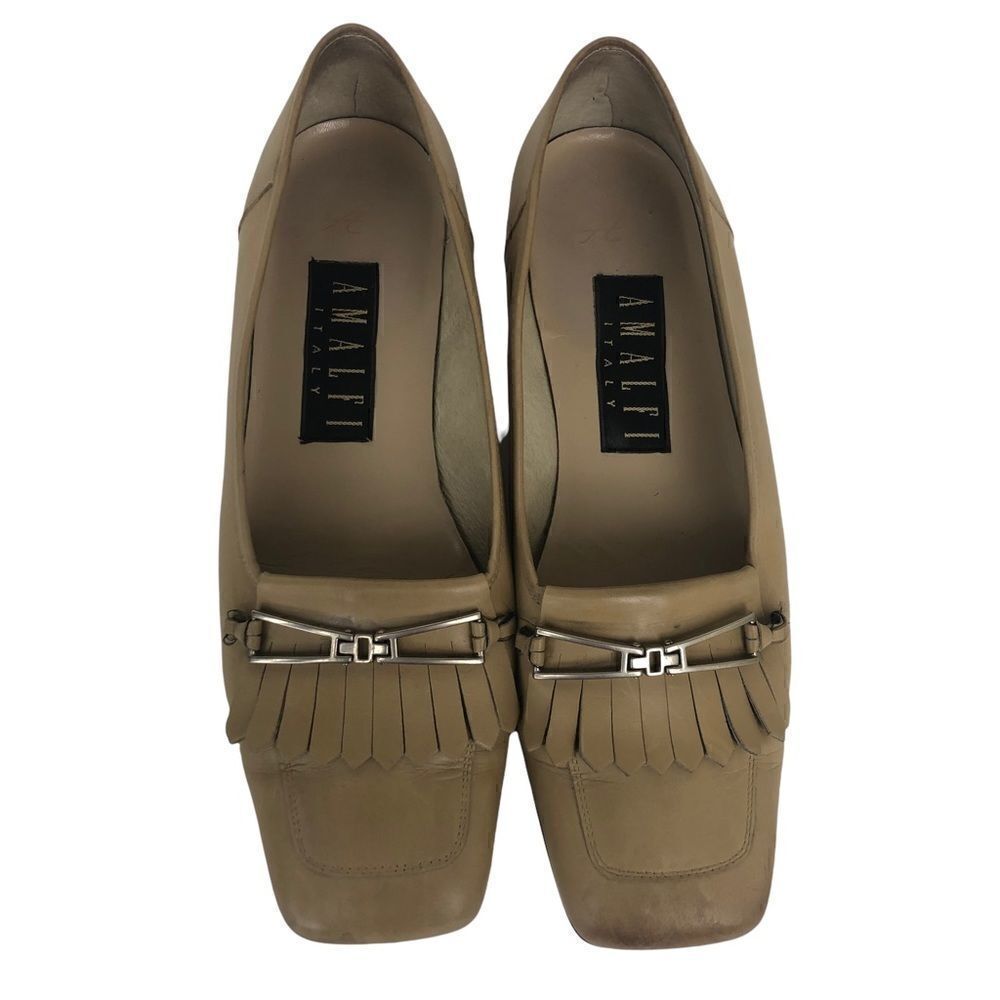 Amalfi Italy tan leather loafers